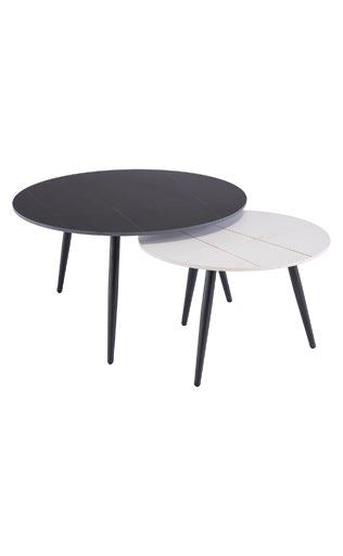 Norman Coffee Table - Black / White supplier 120 