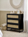 Padstow 3 Drawer Chest - Black Chest Of Drawers Julian Bowen V2 