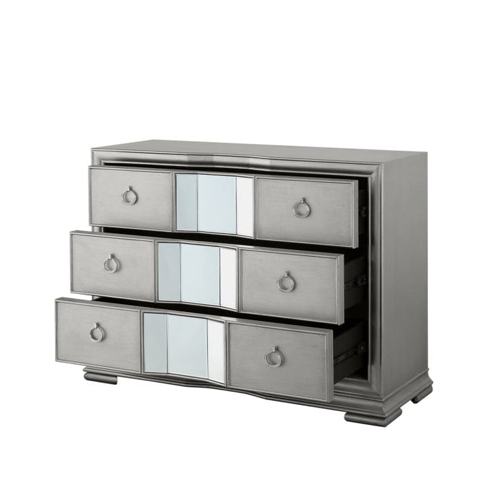 Lucca Mirror Grey 3 Drawer Chest Chest of Drawers CIMC 