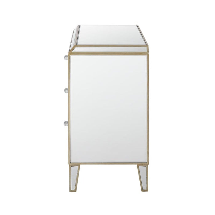 Pristina Mirror Champagne 3 Drawer Chest Chest of Drawers CIMC 