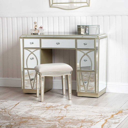 Pristina Mirror Champagne 7 Drawer Dressing Table Dressing Table CIMC 