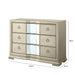 Lucca Mirror Champagne 3 Drawer Chest Chest of Drawers CIMC 