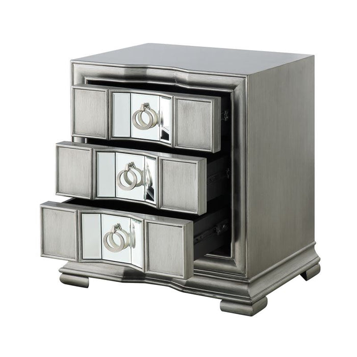Lucca Mirror Grey 3 Drawer Cabinet Cabinet CIMC 