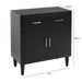 Solano 1 Drawer 2 Door Cabinet Black - KD Legs Display Cabinets CIMC 