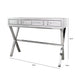 Silver Faux Snakeskin 2 Drawer Console Table Living Room Furniture Sets CIMC 