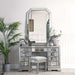 Lucca Mirror Grey Stool Stools/Benches CIMC 