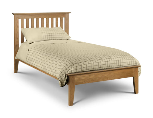 Salerno Shaker Bed Frame 90Cm Oak Bed Frames Julian Bowen V2 