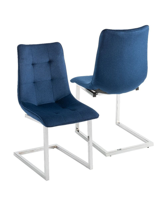 Ollie Dining Chair - Royal Blue (Set of 2) Chairs Derrys 