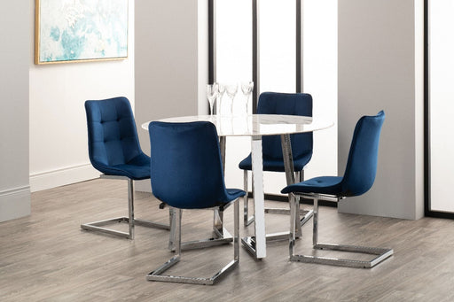 Ollie Dining Chair - Royal Blue (Set of 2) Chairs Derrys 