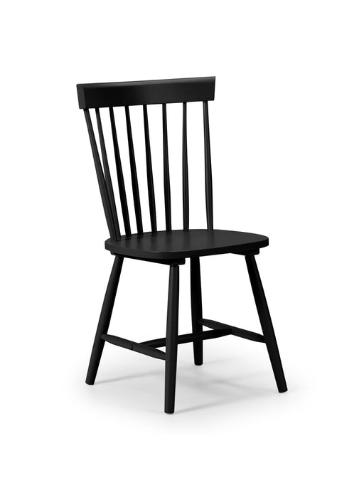 Torino Black Chair (4 Per Box) Dining Chairs Julian Bowen V2 