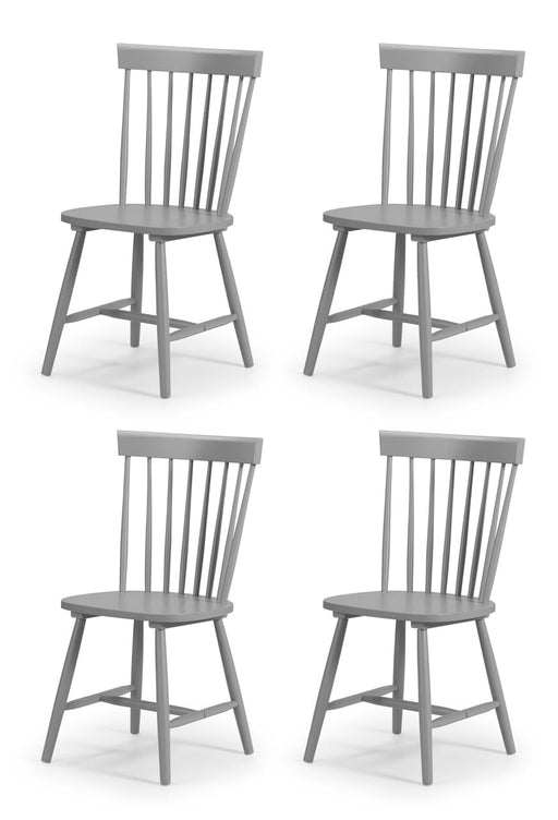 Torino Grey Chair (4 Per Box) Dining Chairs Julian Bowen V2 