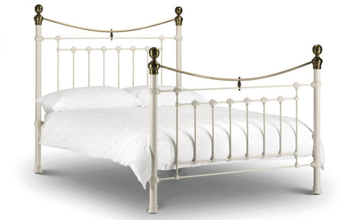 Victoria Stone White Bed Frame 135Cm Bed Frames Julian Bowen V2 