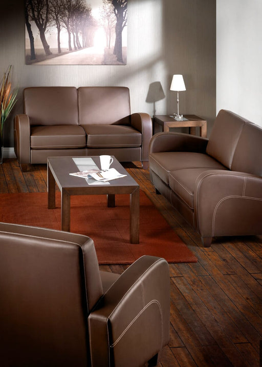 Vivo Chair In Chestnut Faux Leather Fabric Chairs Julian Bowen V2 