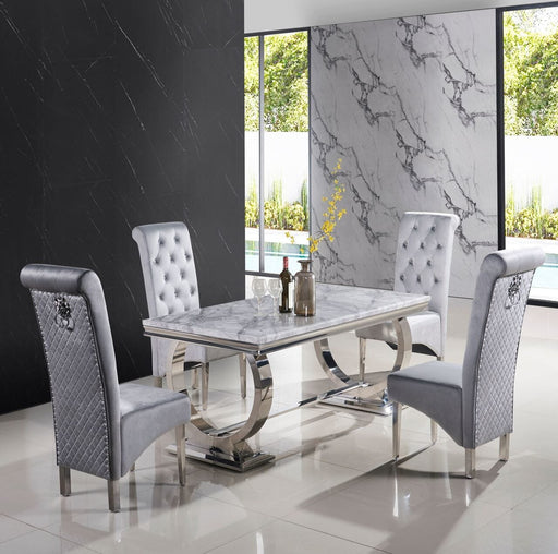 Lyon - High Back Dining Chair - Dark or Light Grey Dining Chairs HB 